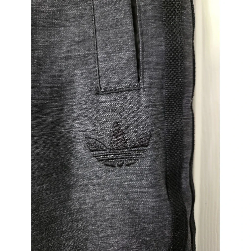 Vintage Adidas Side Stripe Lined Windbreaker Track Pants, Gray, Small